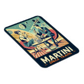 Martini Space Travel Posters Vluchtbemanning Magneet (Rechterzijde)