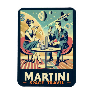 Martini Space Travel Posters Vluchtbemanning Magneet