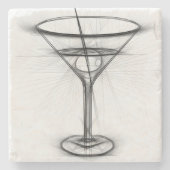 Martini Stenen Onderzetter (Voorkant)