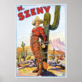 Martini Szeny ~  Cowboy Wonder Magic Act Poster (Voorkant)