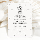 Martini thema verjaardag uitnodigen, een beetje ou kaart