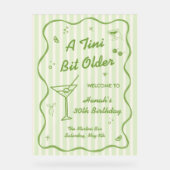 Martini thema Verjaardagsfeest Acryl Bord (Voorkant)