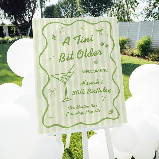 Martini thema Verjaardagsfeest Acryl Bord