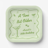 Martini thema Verjaardagsfeest Papieren Bordje (Voorkant)