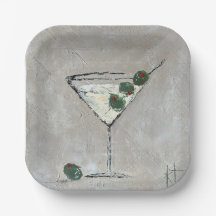 Martini tijd 7" papier Bord