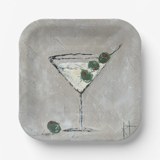 Martini tijd 7" papier Bord (Voorkant)