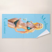 Martini tijd Bikini Babe Thunder_Cove  Badhanddoek (Badhanddoek)
