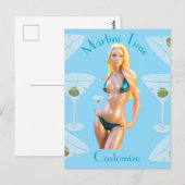 Martini tijd Bikini Babe Thunder_Cove  Briefkaart (Voorkant / Achterkant)