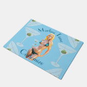 Martini tijd Bikini Babe Thunder_Cove  Deurmat (Schuin)