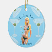 Martini tijd Bikini Babe Thunder_Cove  Keramisch Ornament (Links)
