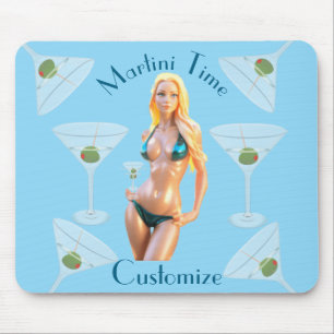 Martini tijd Bikini Babe Thunder_Cove  Muismat