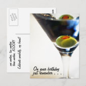 Martini tijd! briefkaart (Voorkant / Achterkant)