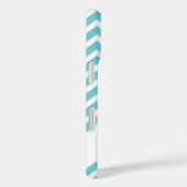 Martini tijd met blauw Chevron patroon Case-Mate iPhone Case (Achterkant / Rechts)