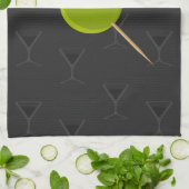 Martini Time Black Kitchen Towel Theedoek (Gevouwen)