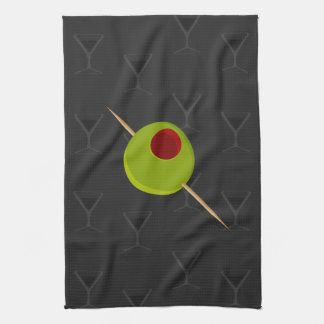 Martini Time Black Kitchen Towel Theedoek