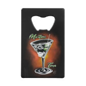 Martini Time Creditkaart Flessenopener (Achterkant)