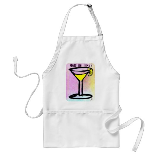 MARTINI TIME LEMON DROP PASTEL PRINT by Jill Standaard Schort (Voorkant)