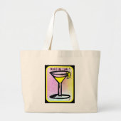 MARTINI TIME LEMON DROP PRINT GROTE TOTE BAG (Voorkant)