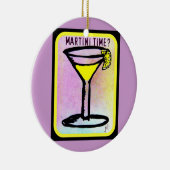 MARTINI TIME LEMON DROP PRINT KERAMISCH ORNAMENT (Rechts)