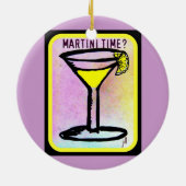 MARTINI TIME LEMON DROP PRINT KERAMISCH ORNAMENT (Achterkant)