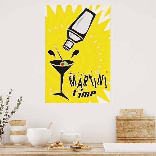 Martini Time Poster (Keuken)