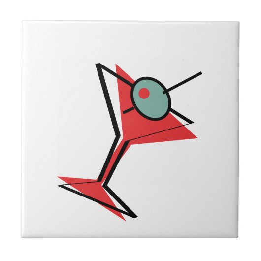 Martini Time Right Tegeltje (Voorkant)