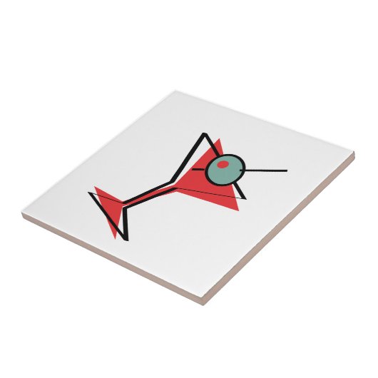 Martini Time Right Tegeltje (Zijkant)