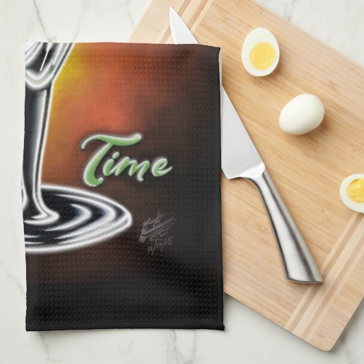 Martini Time Theedoek (Quarter Fold)