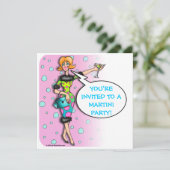 Martini - Uitnodiging voor Cocktailparty (Staand voorkant)
