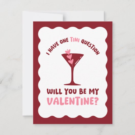 Martini Valentijn Kaart – Chique & trendy leuke ha (Voorkant)