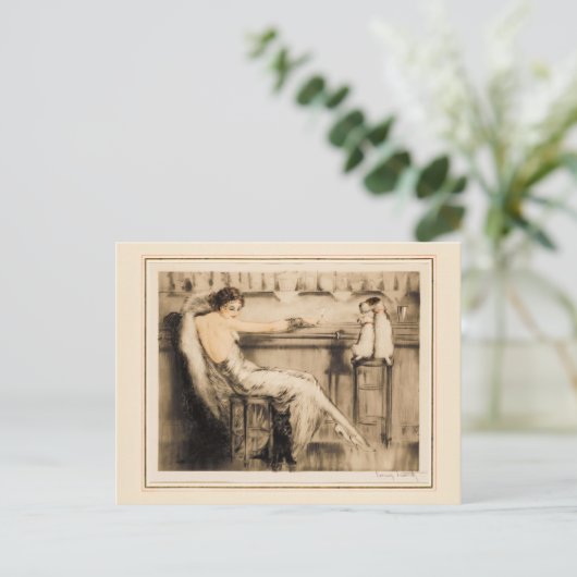 Martini van Louis Icart Briefkaart (Staand voorkant)