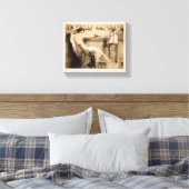 Martini van Louis Icart Canvas Afdruk (Insitu (Slaapkamer))