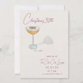 Martini Verjaardag Uitnodiging (Voorkant)