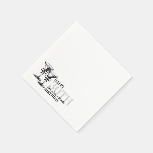 Martini Verjaardagsbogen Servet (Hoek)