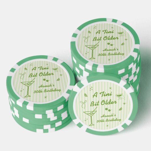 Martini Verjaardagsfeest thema Poker Chips (Opstapeling)