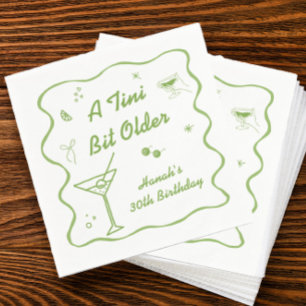 Martini Verjaardagsfeest thema Servet