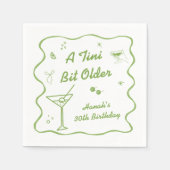 Martini Verjaardagsfeest thema Servet (Voorkant)