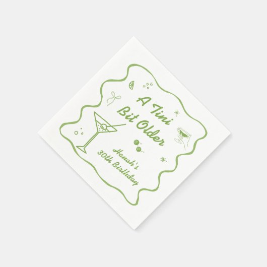 Martini Verjaardagsfeest thema Servet (Hoek)