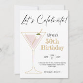 Martini Verjaardagsfeest Uitnodiging (Voorkant)