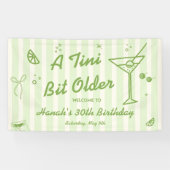 Martini Verjaardagsfeest Welkom Spandoek (Horizontaal)