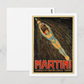 Martini Vermouth Briefkaart (Voorkant / Achterkant)