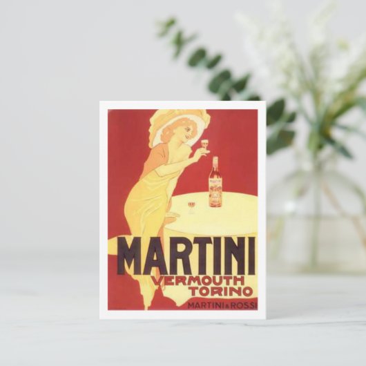 Martini Vermouth Torino Briefkaart (Staand voorkant)