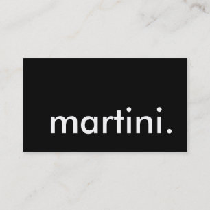 martini. visitekaartje
