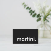 martini. visitekaartje (Staand voorkant)