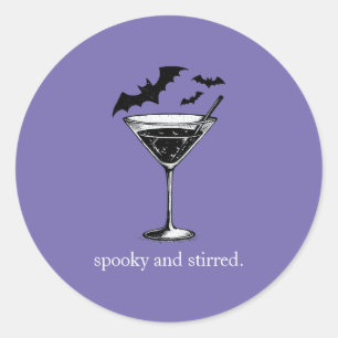 Martini Vleermuizen Ronde Sticker