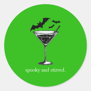 Martini Vleermuizen Ronde Sticker