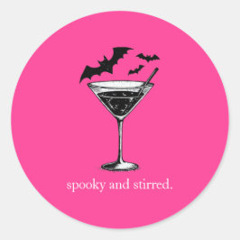 Martini Vleermuizen Ronde Sticker