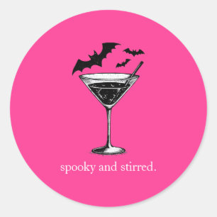 Martini Vleermuizen Ronde Sticker