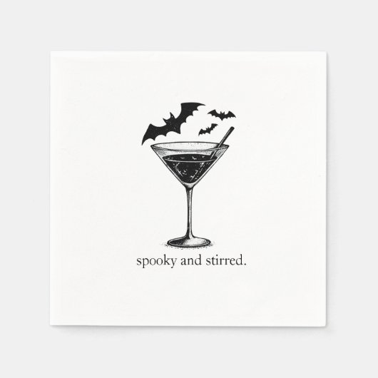 Martini Vleermuizen Servet (Voorkant)