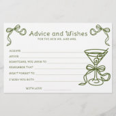 Martini Vrijgezellenfeest Advies en wensen Briefpapier (Voorkant)